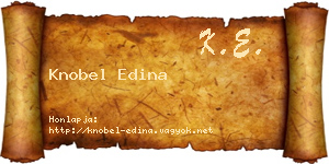 Knobel Edina névjegykártya